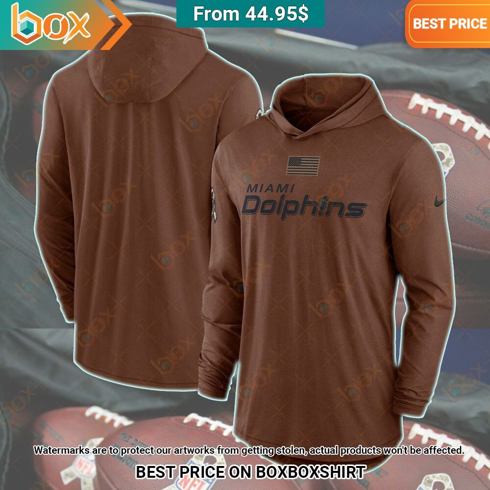 Miami Dolphins Salute to Service Lightweight Hoodie Unique and sober