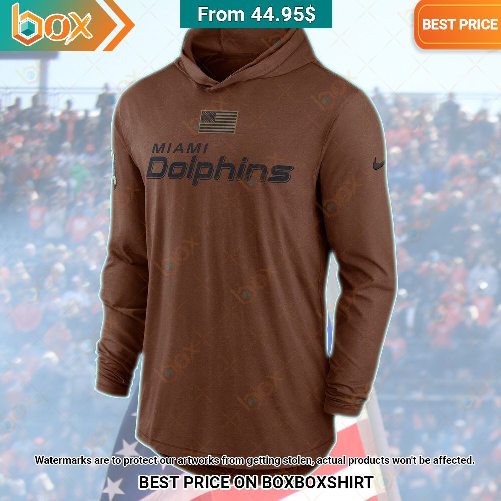 Miami Dolphins Salute to Service Lightweight Hoodie Studious look