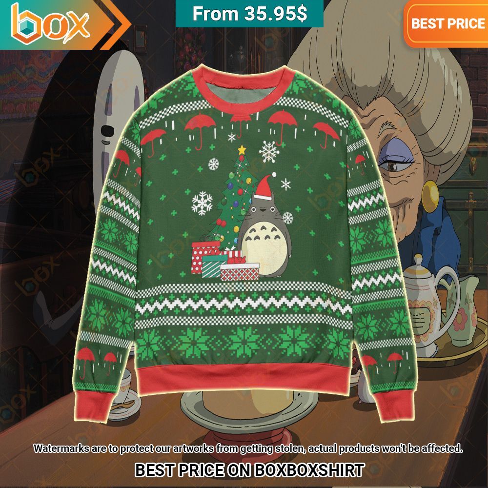 My Neighbor Totoro Anime Christmas Sweater Nice shot bro