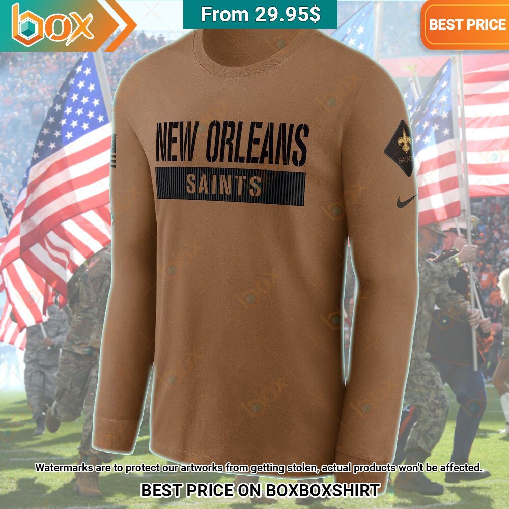 New Orleans Saints Salute to Service Longsleeve Shirt Gang of rockstars