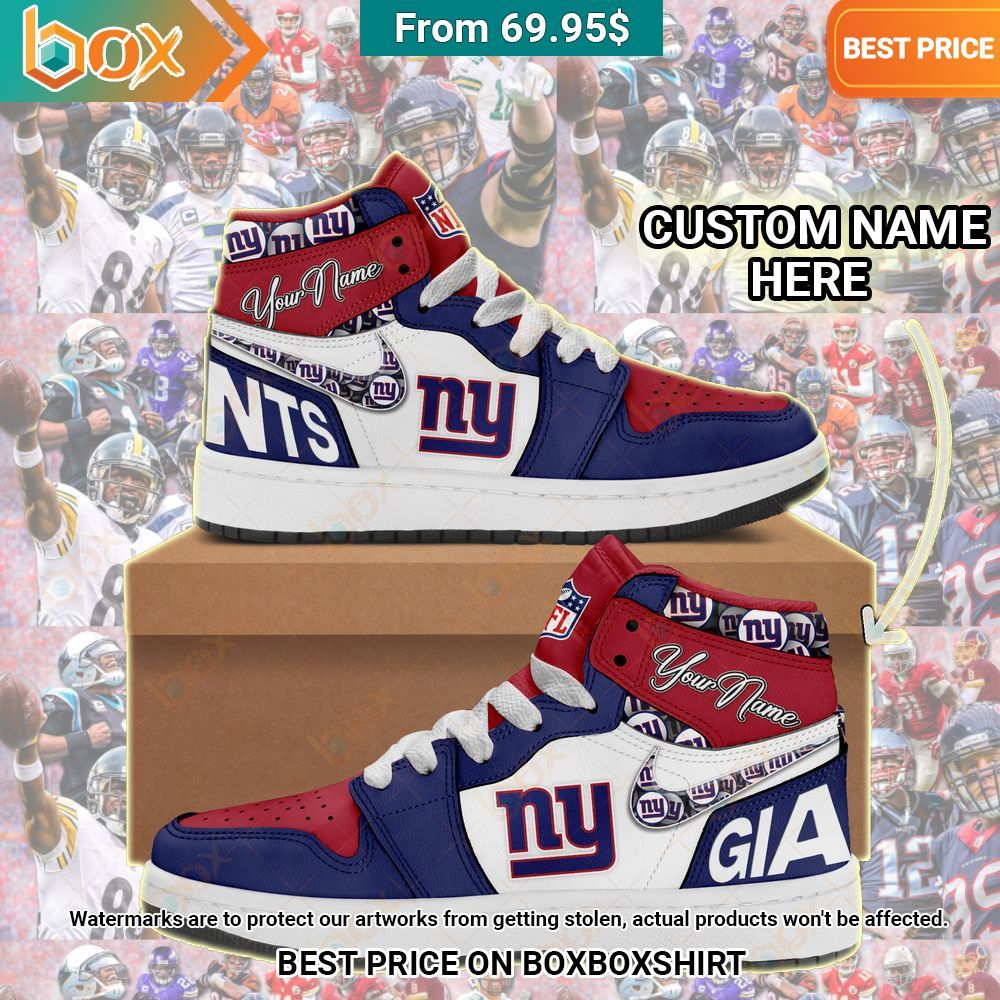 New York Giants Nike Air Jordan 1 Sneaker Looking so nice