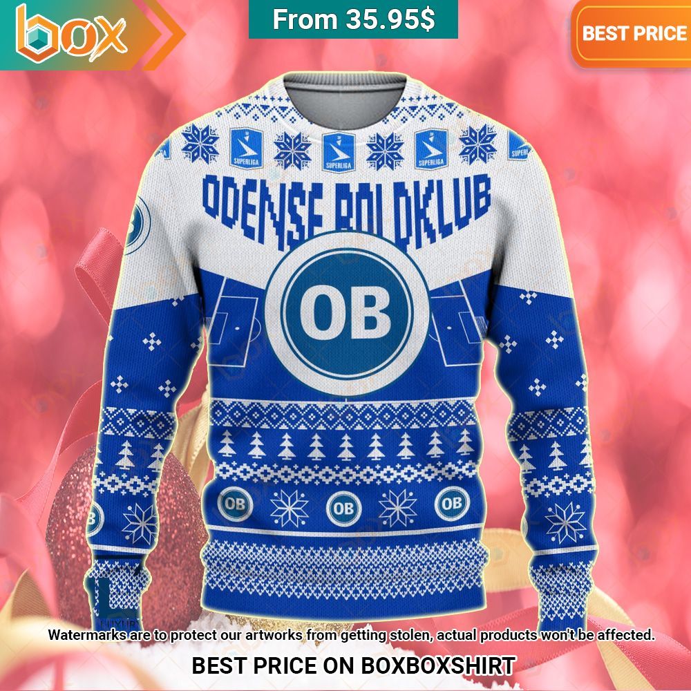 Odense Boldklub Christmas Sweater You look beautiful forever