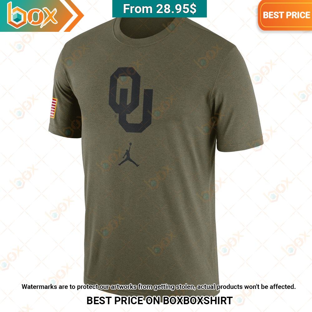 Oklahoma Sooners Jordan Brand Salute to Service T shirt Loving, dare I say?