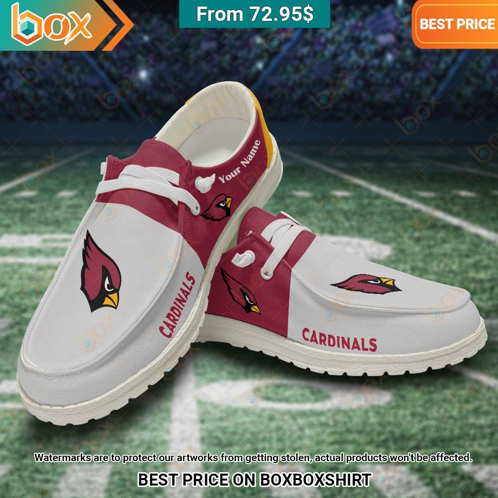 Personalized Arizona Cardinals Hey Dude Shoes You look different and cute