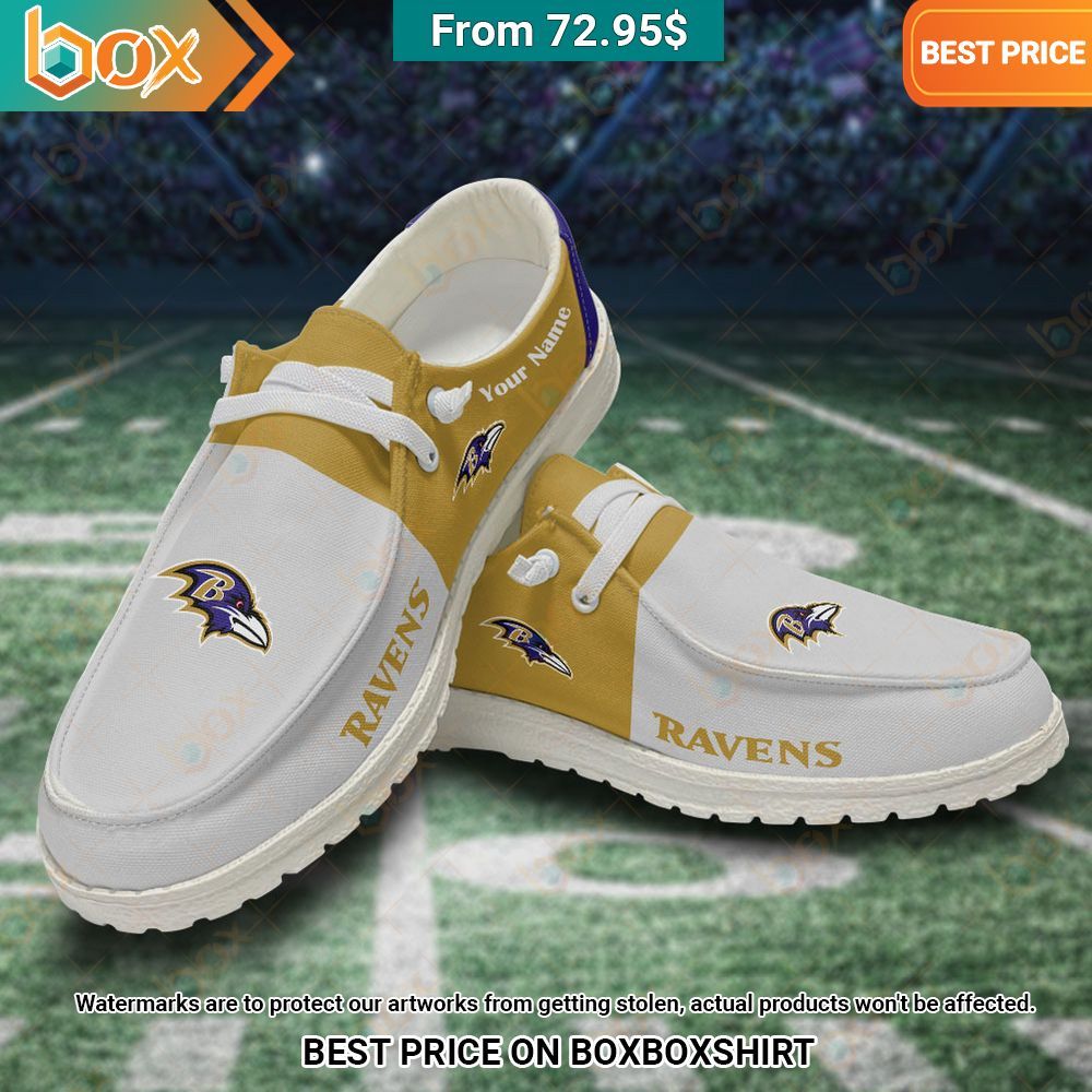 Personalized Baltimore Ravens Hey Dude Shoes Our hard working soul