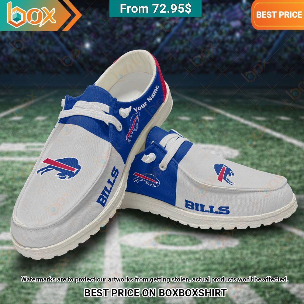 Personalized Buffalo Bills Hey Dude Shoes Royal Pic of yours