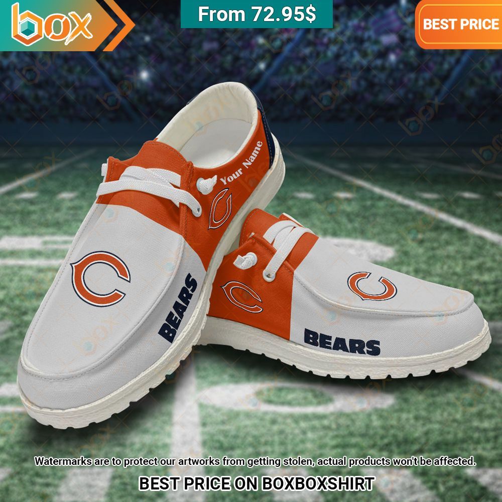 Personalized Chicago Bears Hey Dude Shoes I like your dress, it is amazing