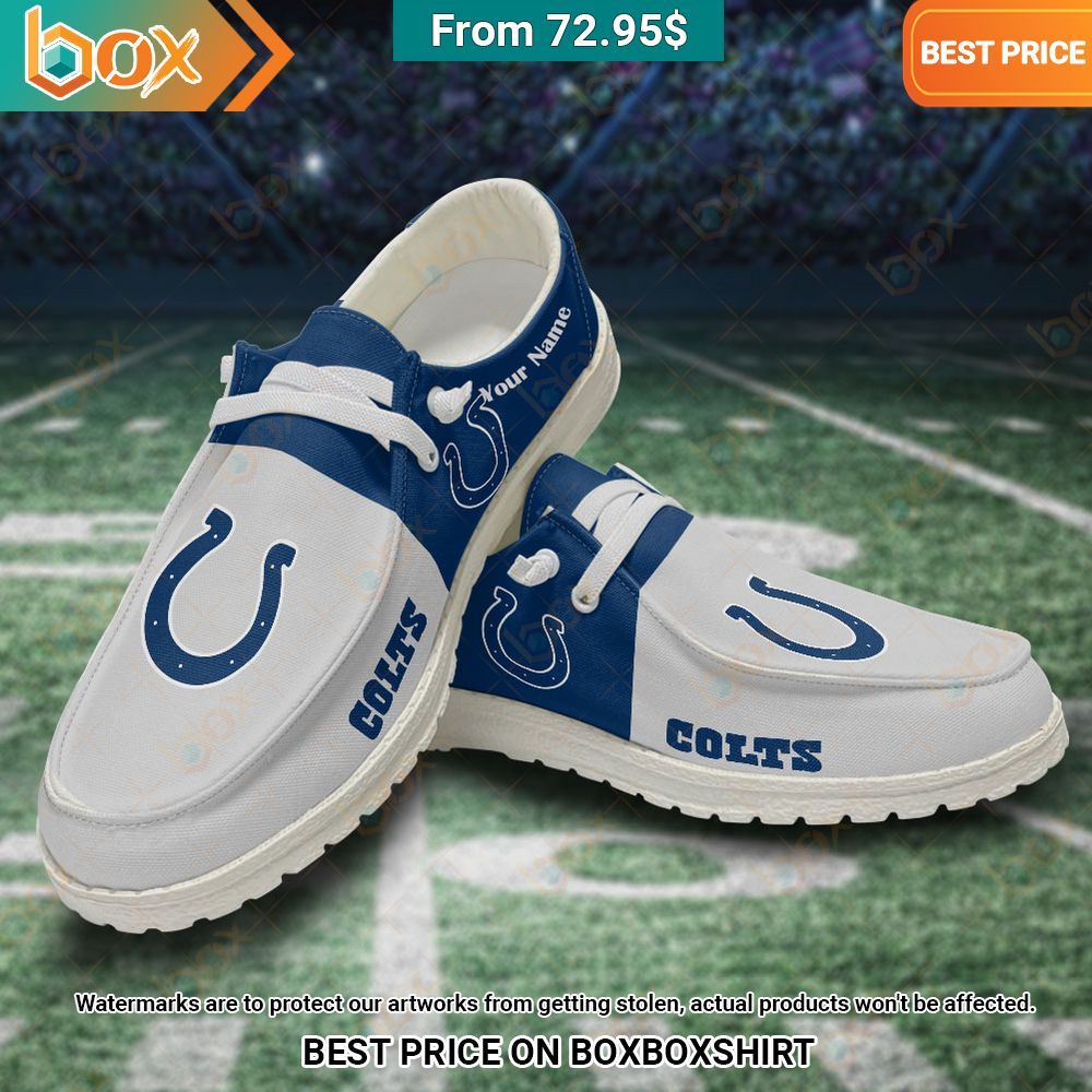 Personalized Indianapolis Colts Hey Dude Shoes Looking so nice