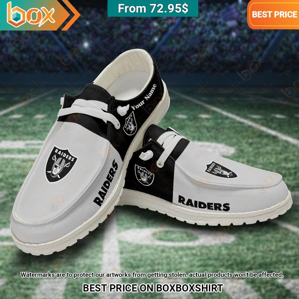 Personalized Las Vegas RaidersHey Dude Shoes Nice place and nice picture