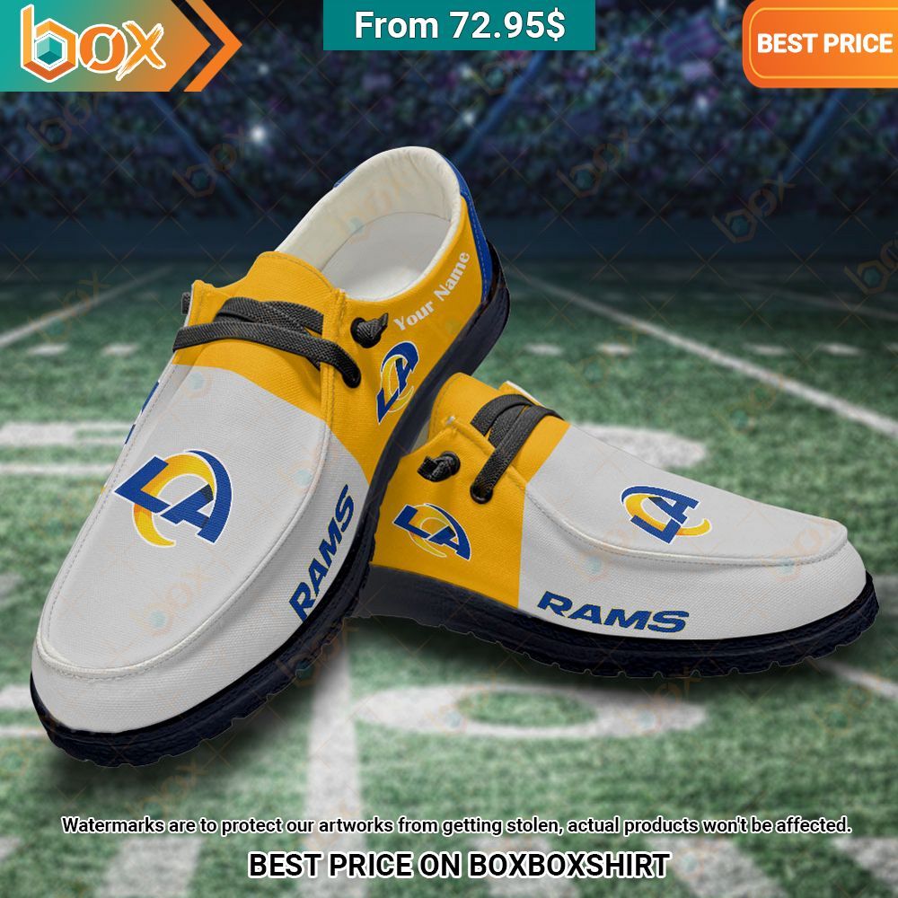 Personalized Los Angeles Rams Hey Dude Shoes Beauty queen