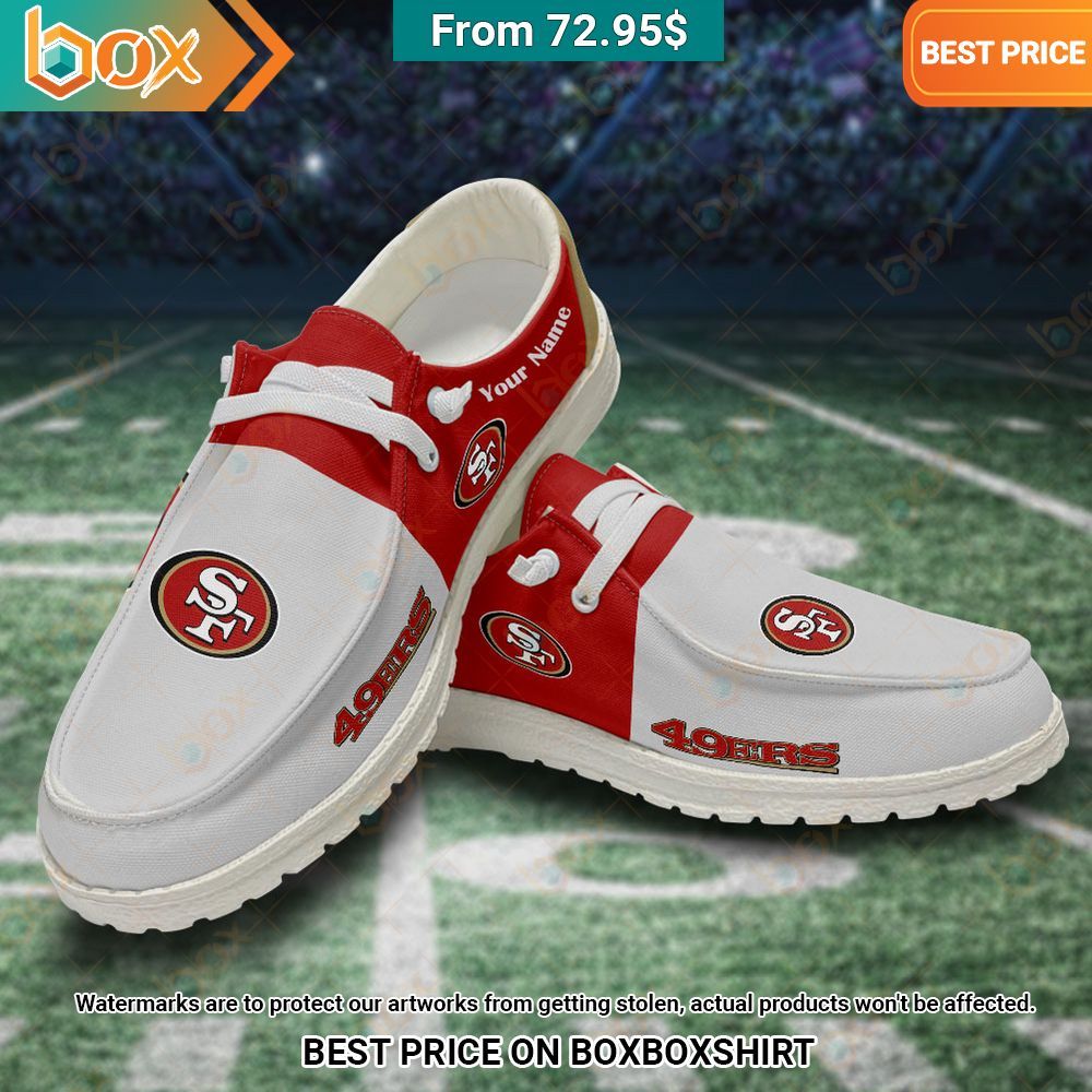 Personalized San Francisco 49ers Hey Dude Shoes Long time
