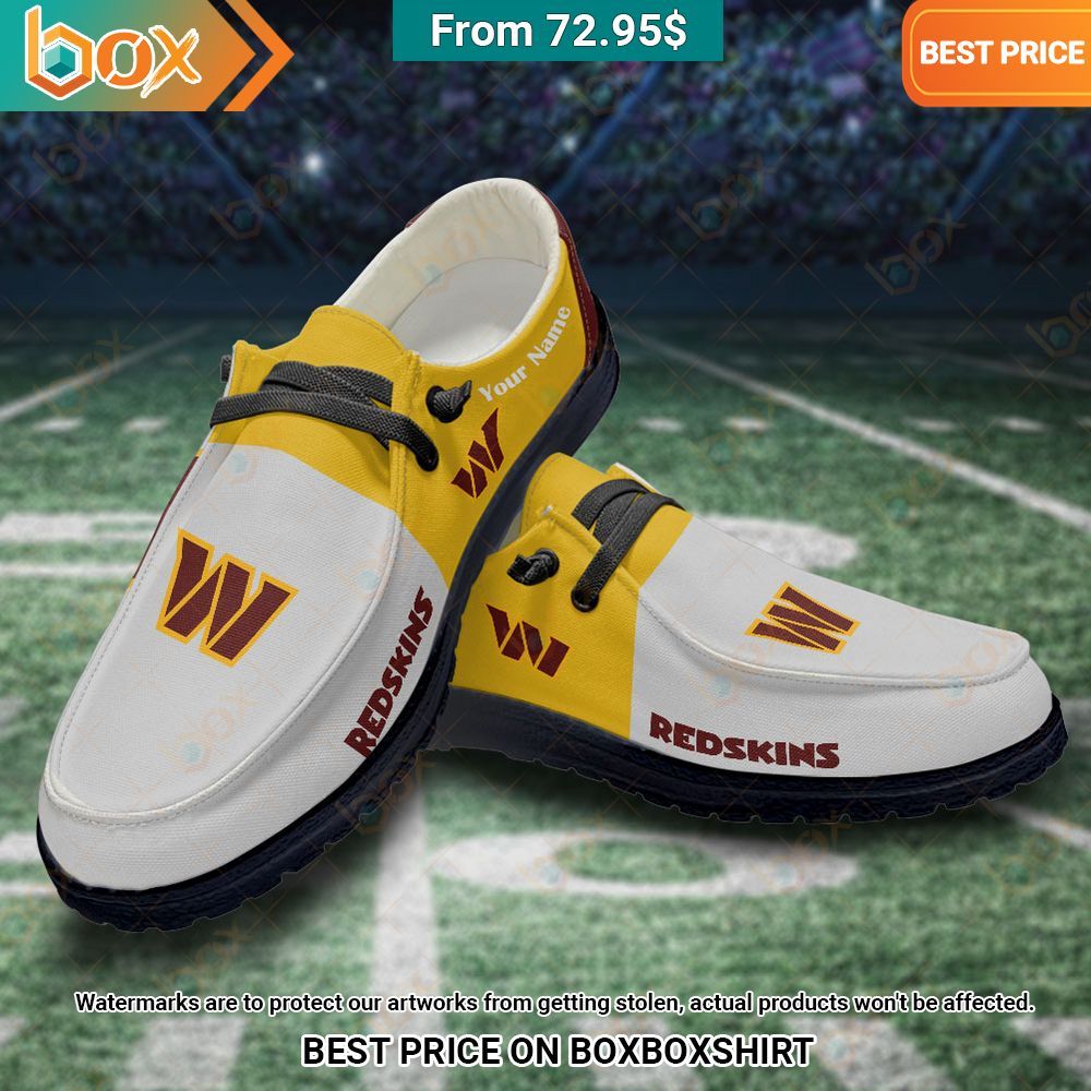 Personalized Washington Commanders Hey Dude Shoes Elegant and sober Pic