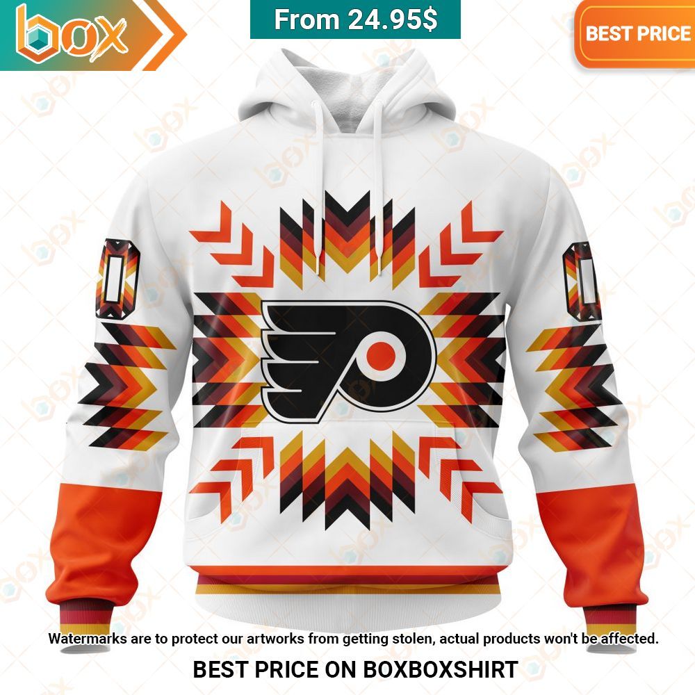 Philadelphia Flyers Native Pattern Custom Hoodie Damn good