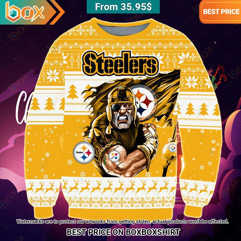 Pittsburgh Steelers Flag Christmas Sweater You look handsome bro