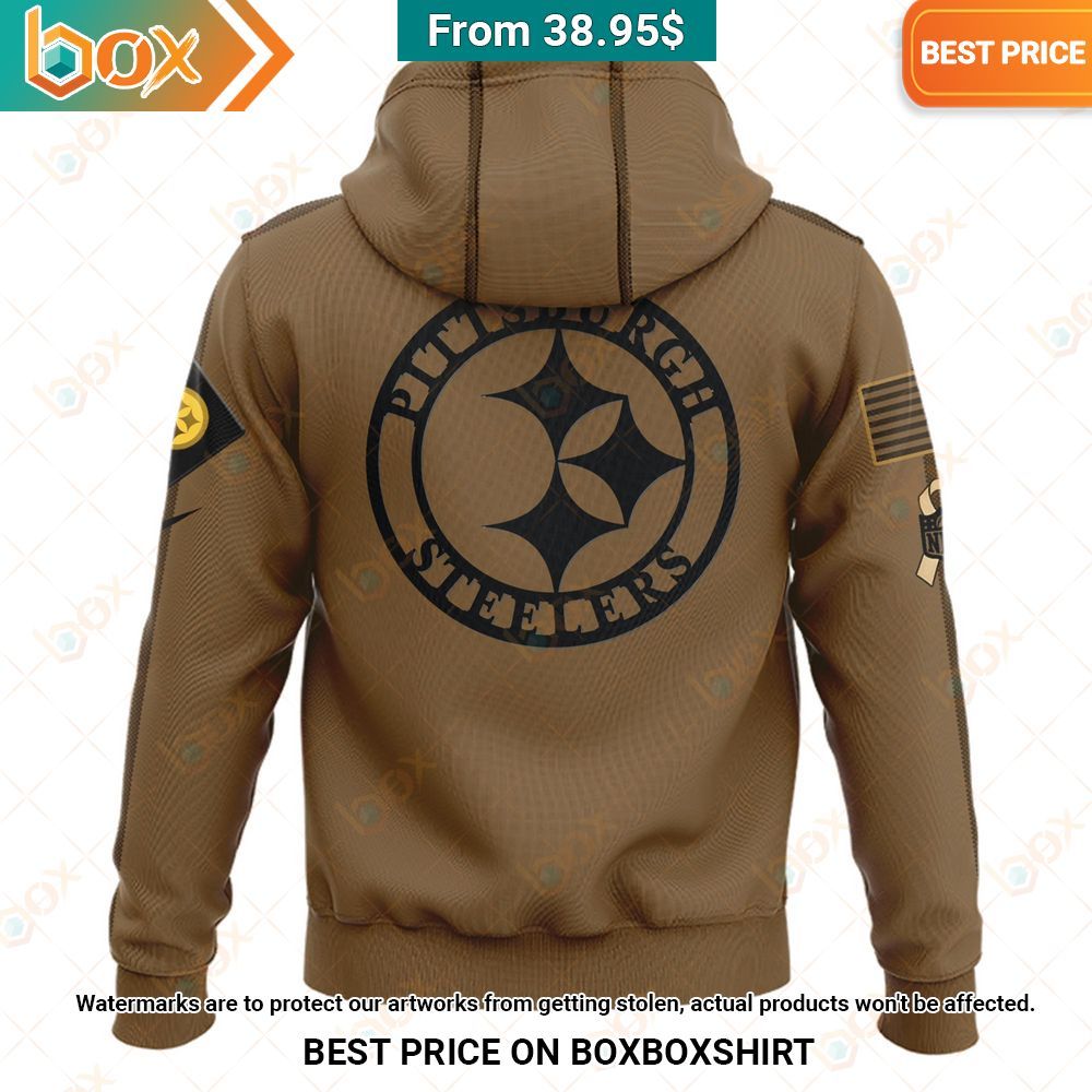 Pittsburgh Steelers Salute to Service Veterans Pullover Hoodie Super sober
