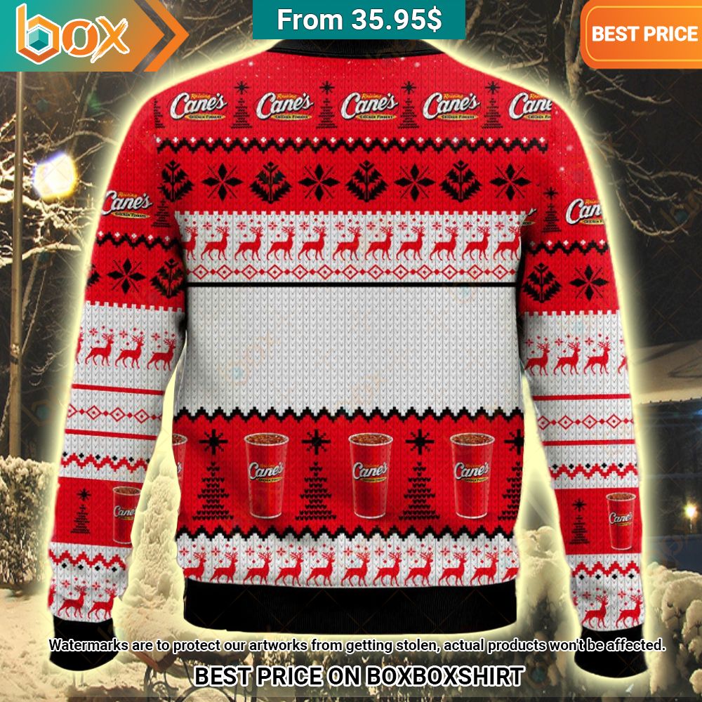 Raising Cane’s Christmas Sweater Looking so nice