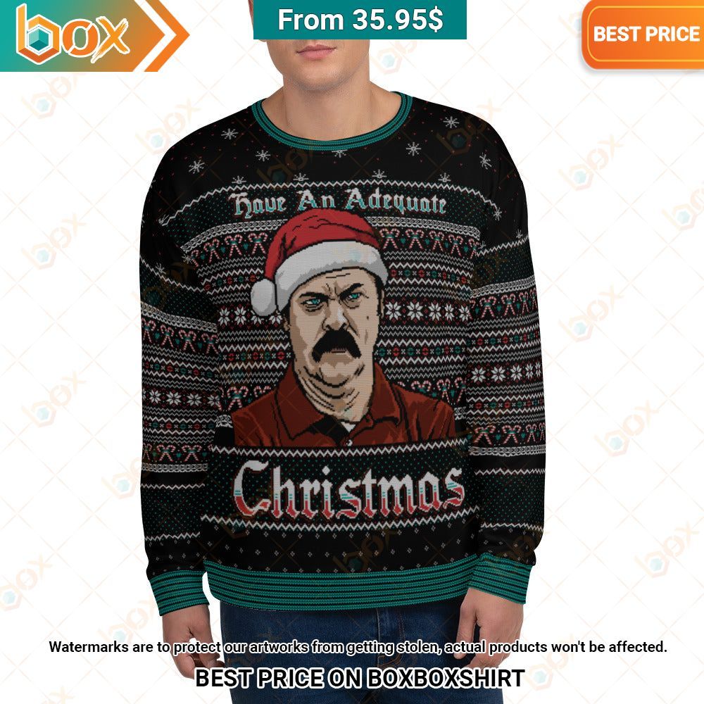 Ron Swanson Have An Adequate Christmas Sweater This place looks exotic.