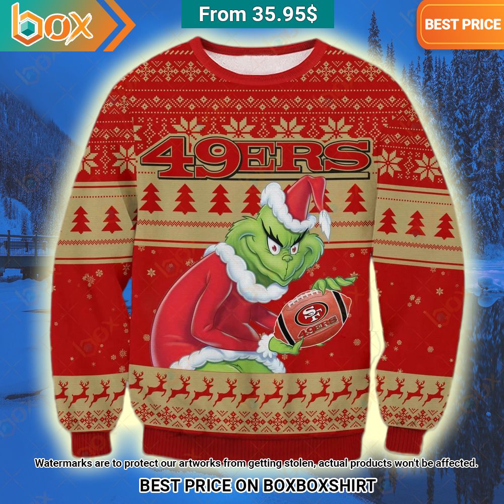 San Francisco 49ers Grinch Christmas Sweater Pic of the century