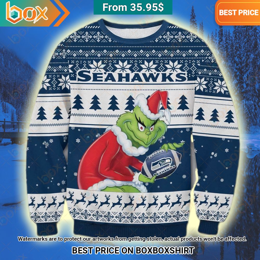 Seattle Seahawks Grinch Christmas Sweater You are always amazing