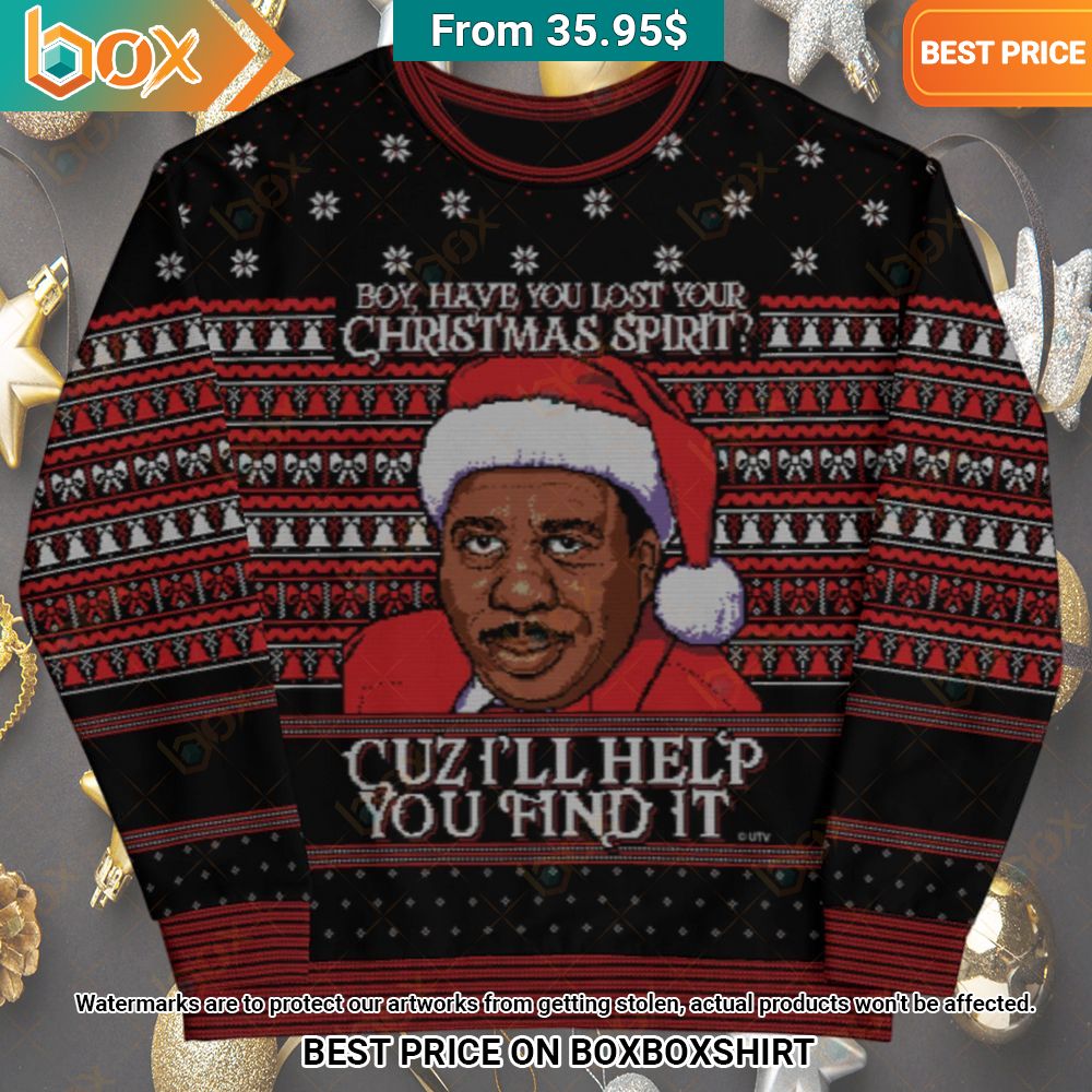 stanley hudson boy have you lost your christmas spirit cuz ill help you find it sweater 1 641.jpg
