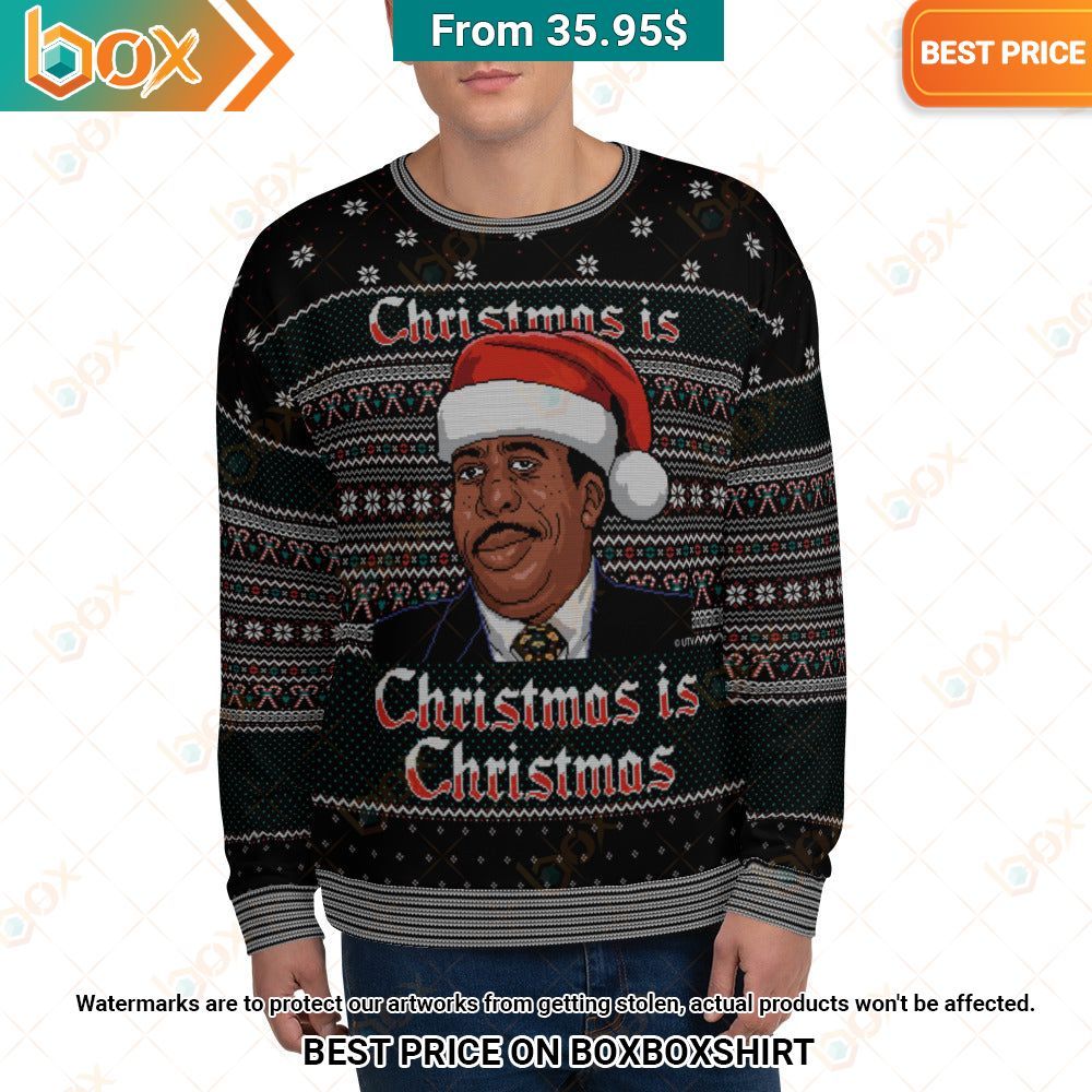 stanley hudson christmas is christmas sweater 1 597.jpg