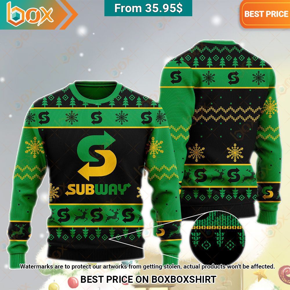 Subway Christmas Sweater, Hoodie I like your dress, it is amazing
