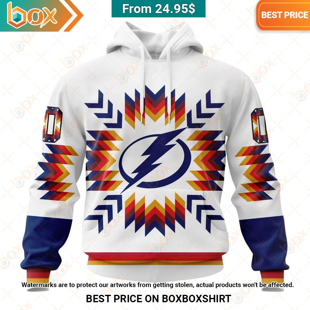 Tampa Bay Lightning Native Pattern Custom Hoodie Which place is this bro?