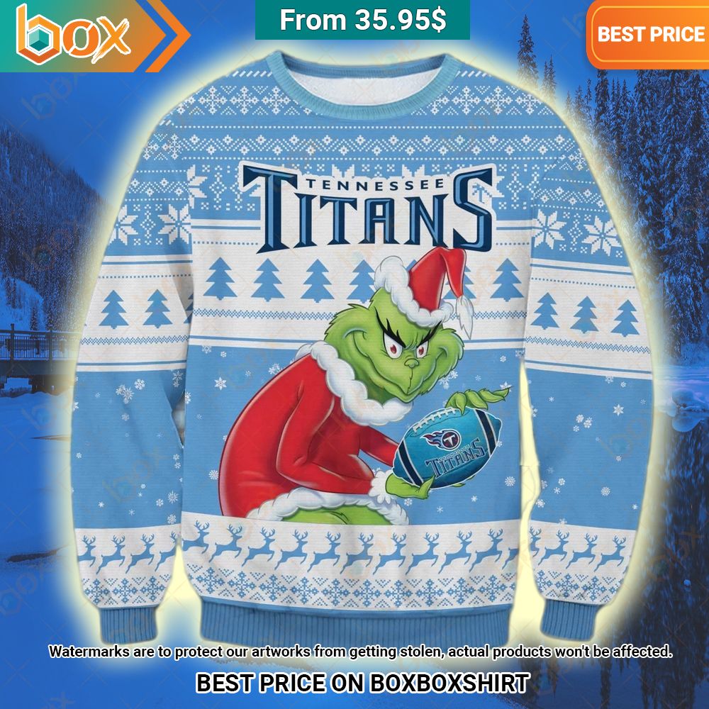 Tennessee Titans Grinch Christmas Sweater Such a scenic view ,looks great.