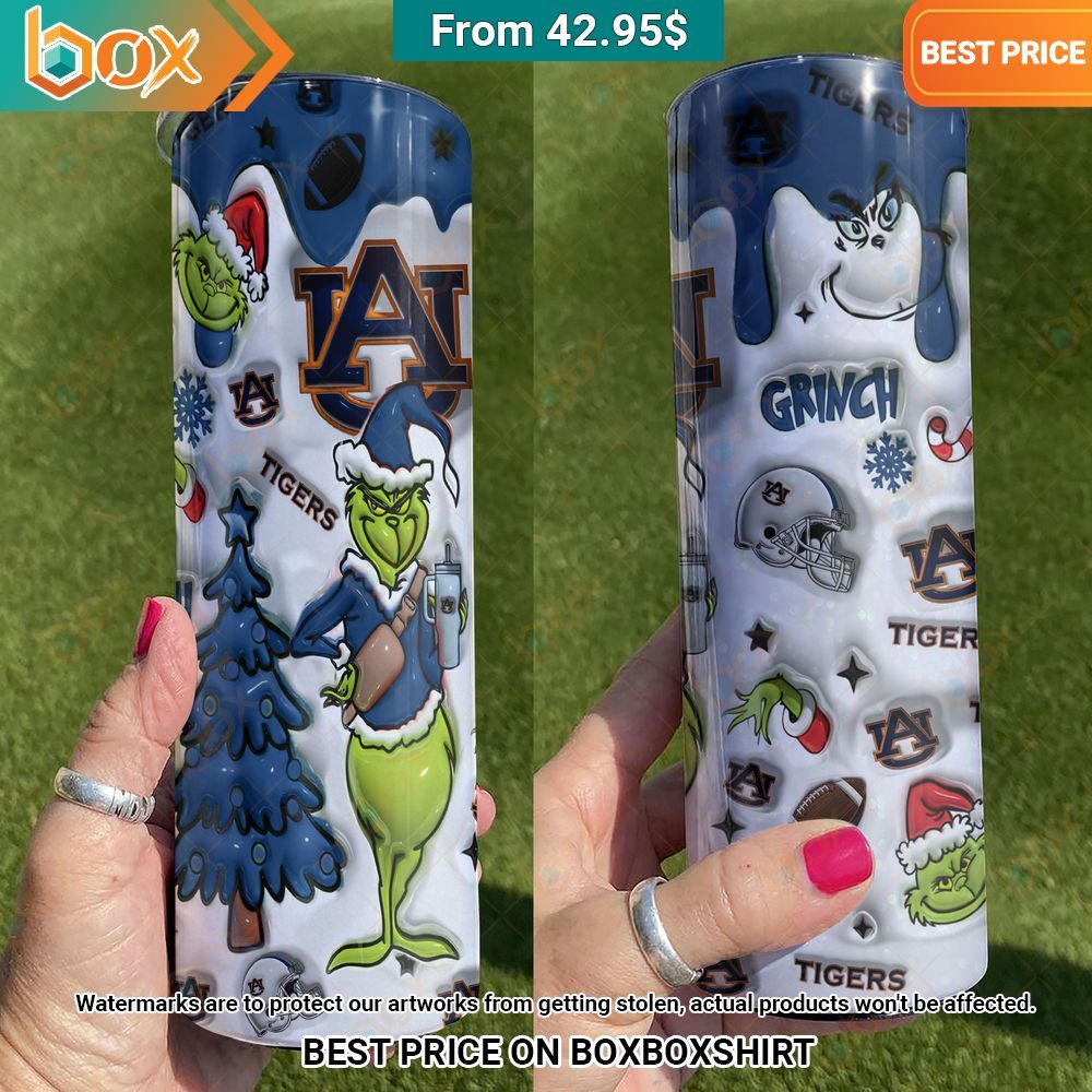 The Grinch Auburn Tigers Christmas Skinny Tumbler You are always amazing