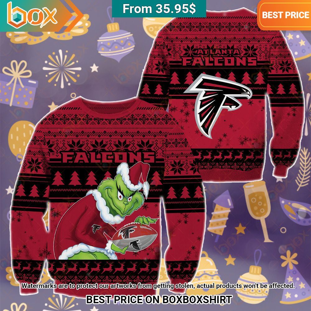 The Grinch Christmas Atlanta Falcons Sweater Wow! What a picture you click