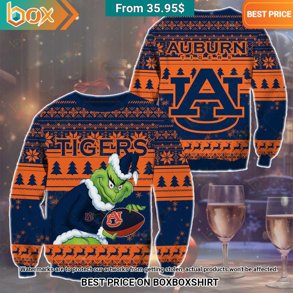 The Grinch Christmas Auburn Tigers Sweater This is awesome and unique