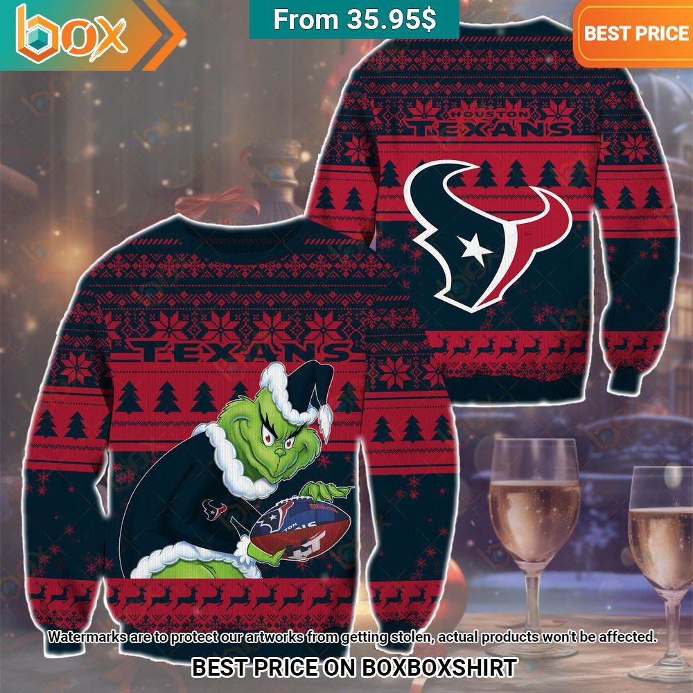 The Grinch Christmas Houston Texans Sweater You are always best dear