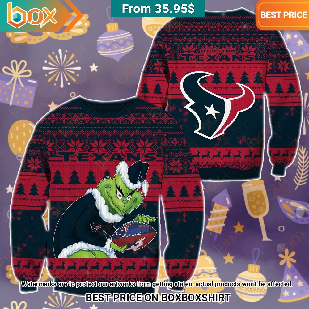 The Grinch Christmas Houston Texans Sweater Have you joined a gymnasium?
