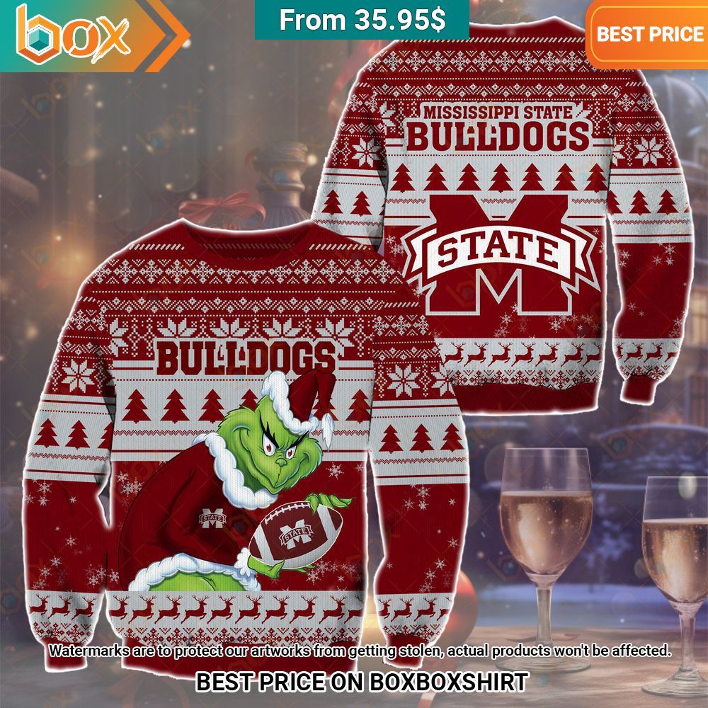 The Grinch Christmas Mississippi State Bulldogs Sweater Ah! It is marvellous