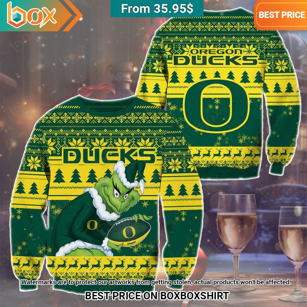 The Grinch Christmas Oregon Ducks Sweater You look fresh in nature