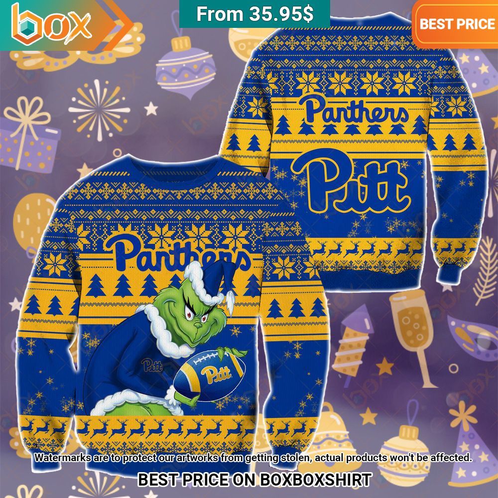 The Grinch Christmas Pittsburgh Panthers Sweater Trending picture dear