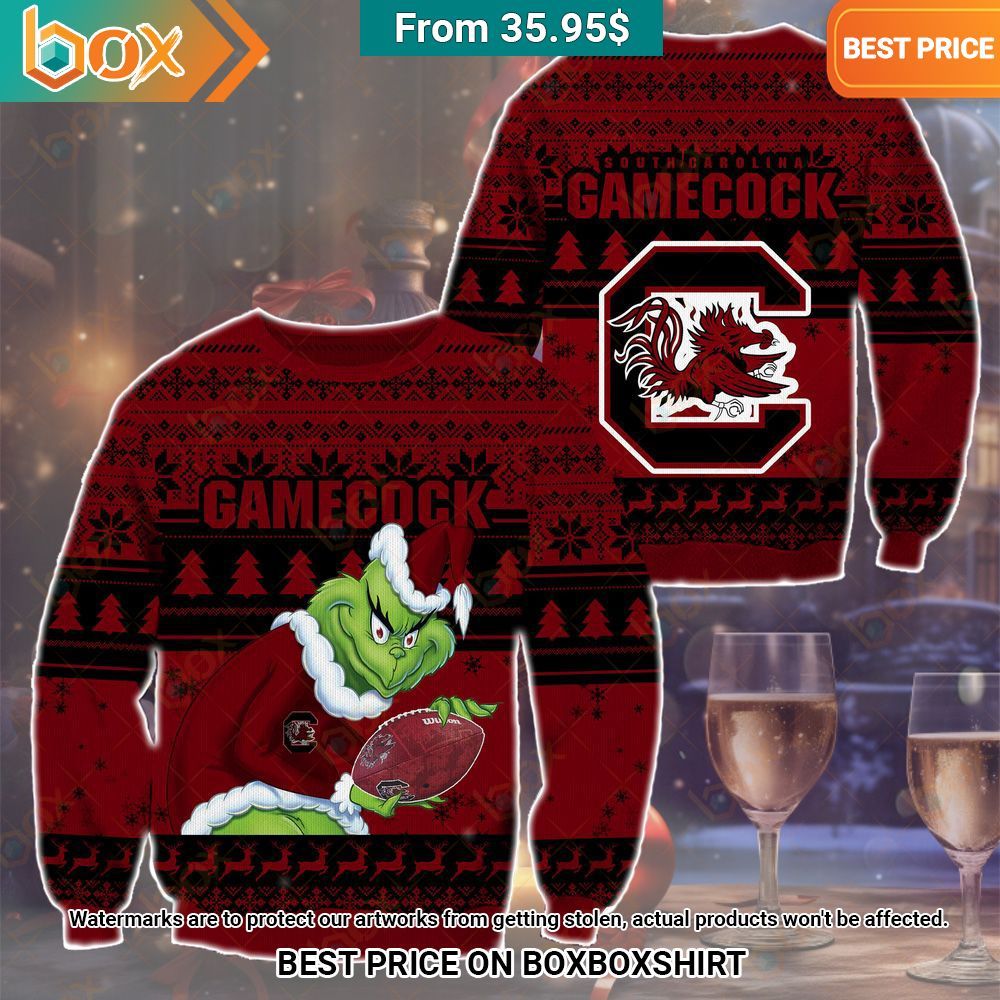 The Grinch Christmas South Carolina Gamecocks Sweater Best couple on earth