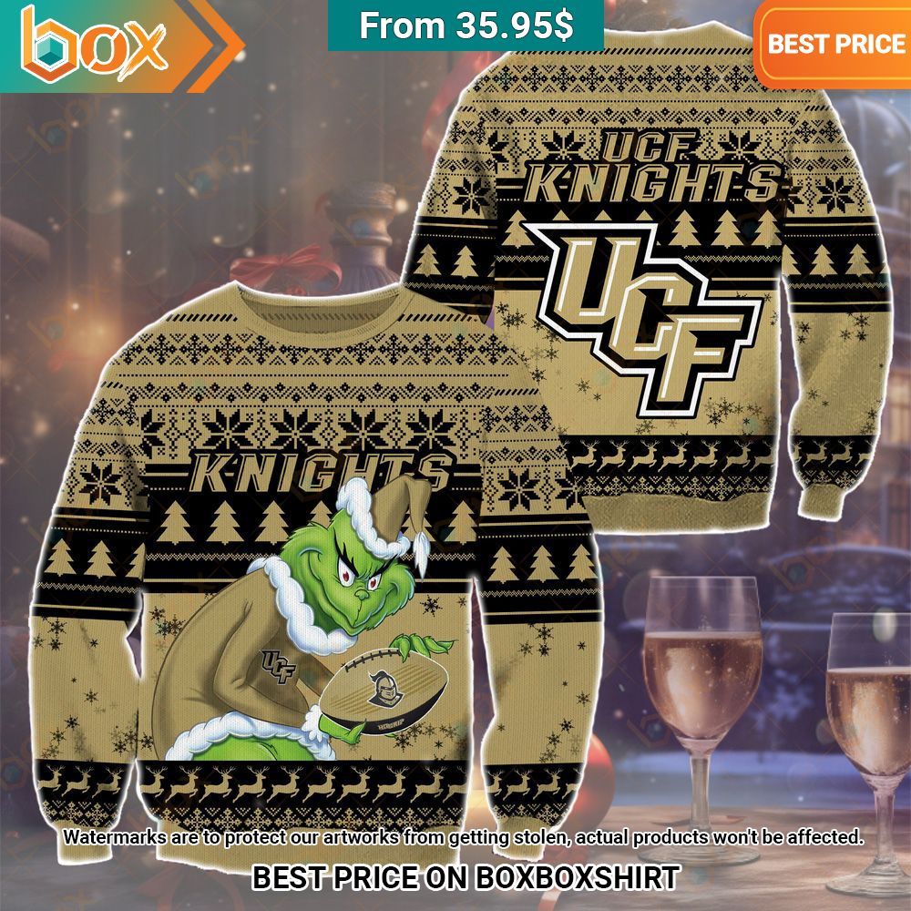 The Grinch Christmas UCF Knights Sweater Heroine