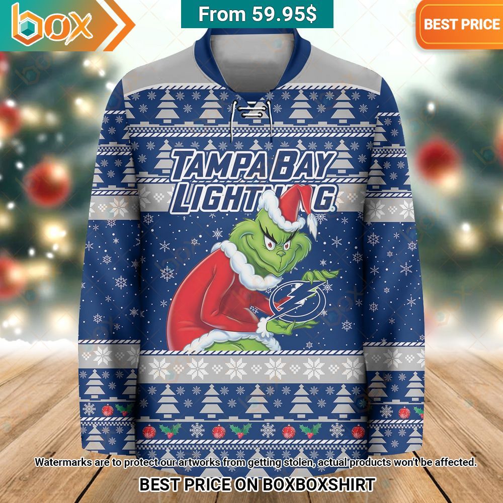 The Grinch Tampa Bay Lightning Hockey Jersey Ah! It is marvellous
