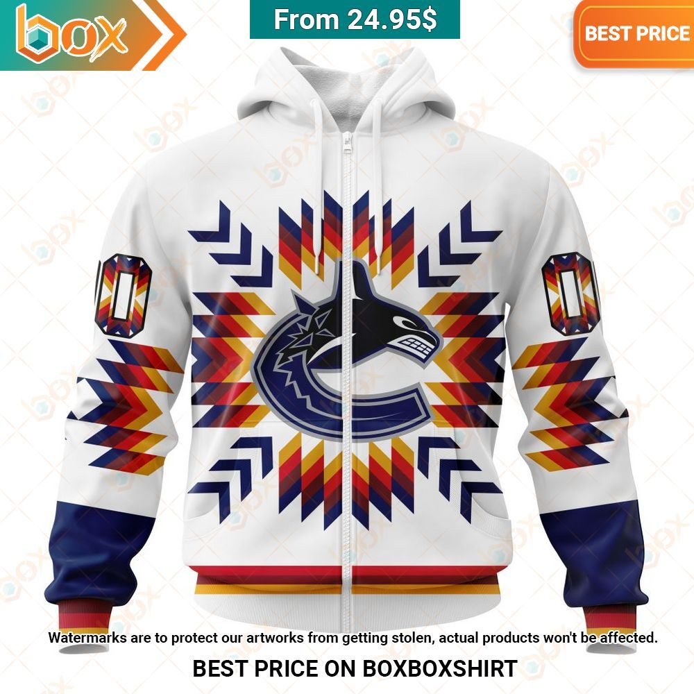 Vancouver Canucks Native Pattern Custom Hoodie Handsome as usual