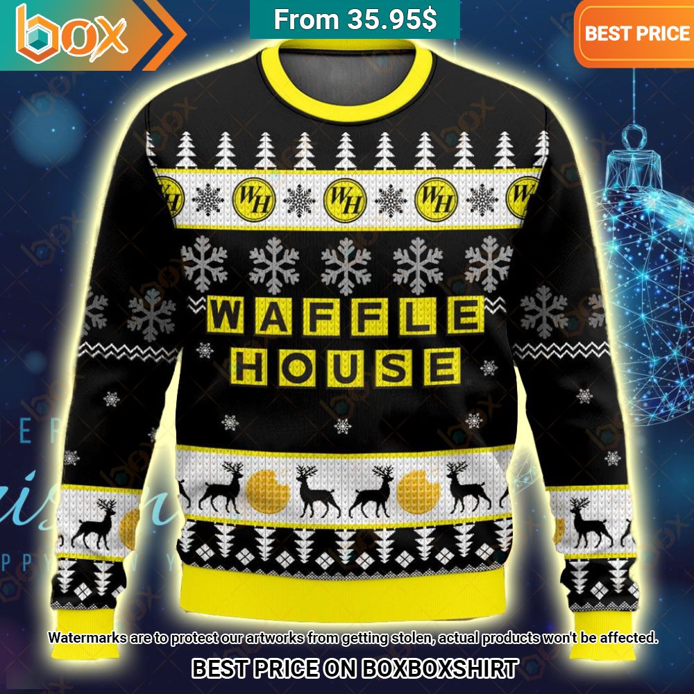 Waffle House Ugly Christmas Sweater You are always best dear