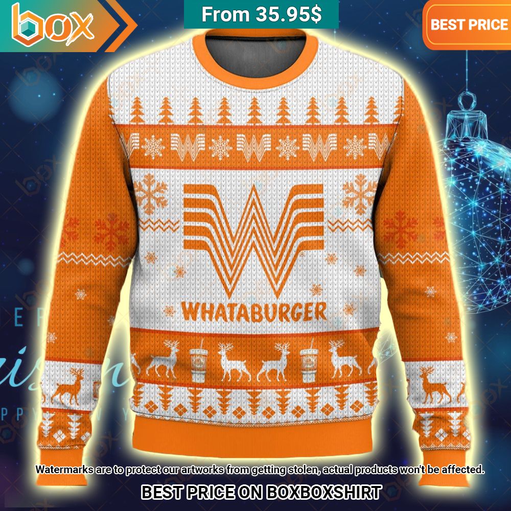 Whataburger Christmas Sweater Coolosm
