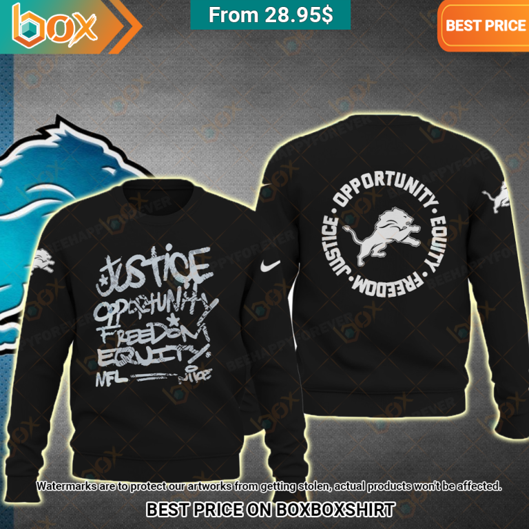 Detroit Lions Justice Opportunity Equity Freedom Sweatshirt, Hoodie3