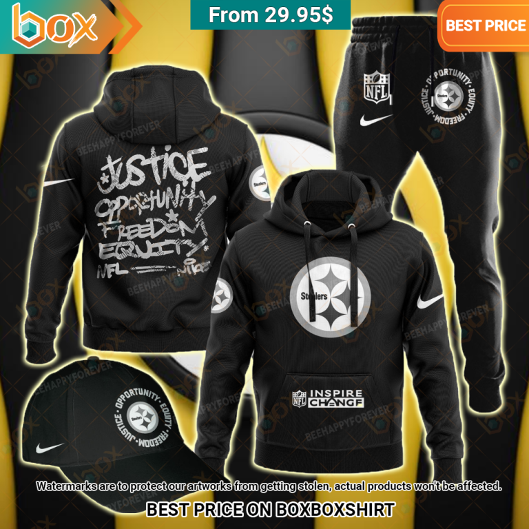 Pittsburgh Steelers Justice Opportunity Equity Freedom Sweatshirt, Hoodie1