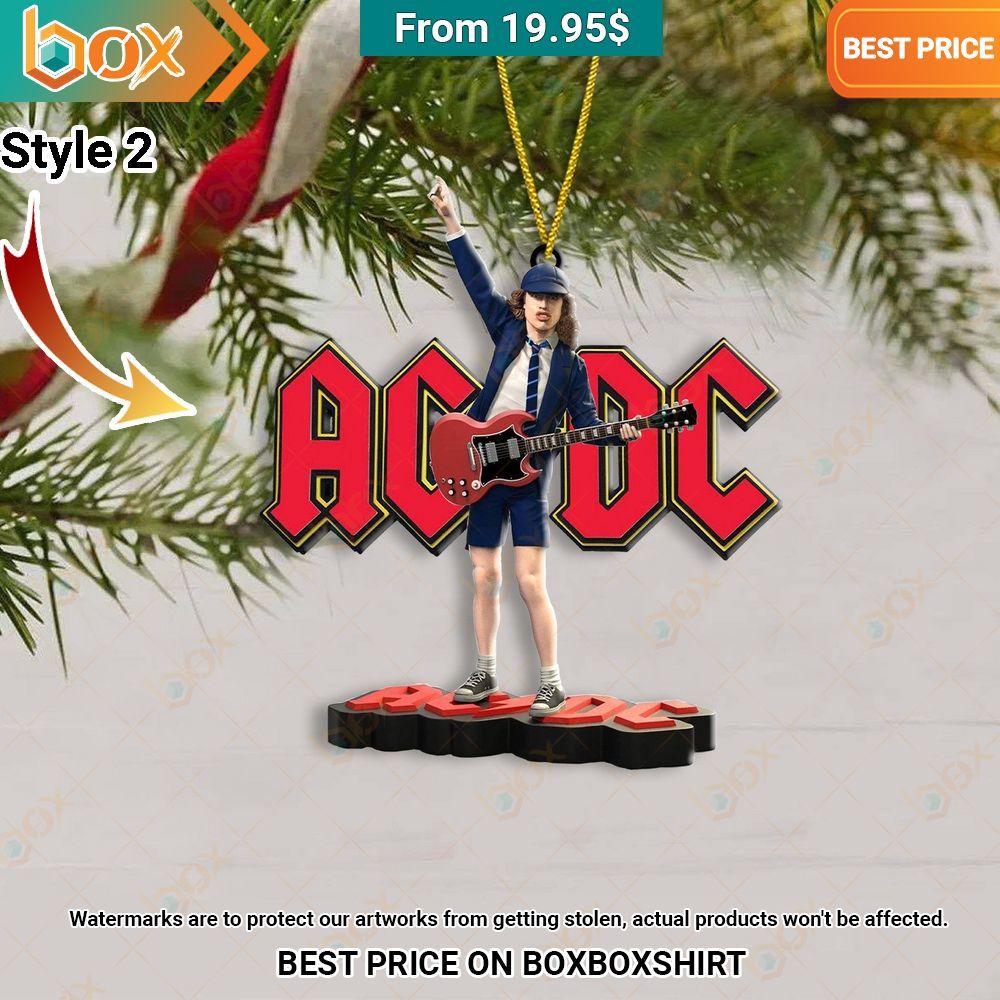 ACDC Christmas Ornament You look lazy