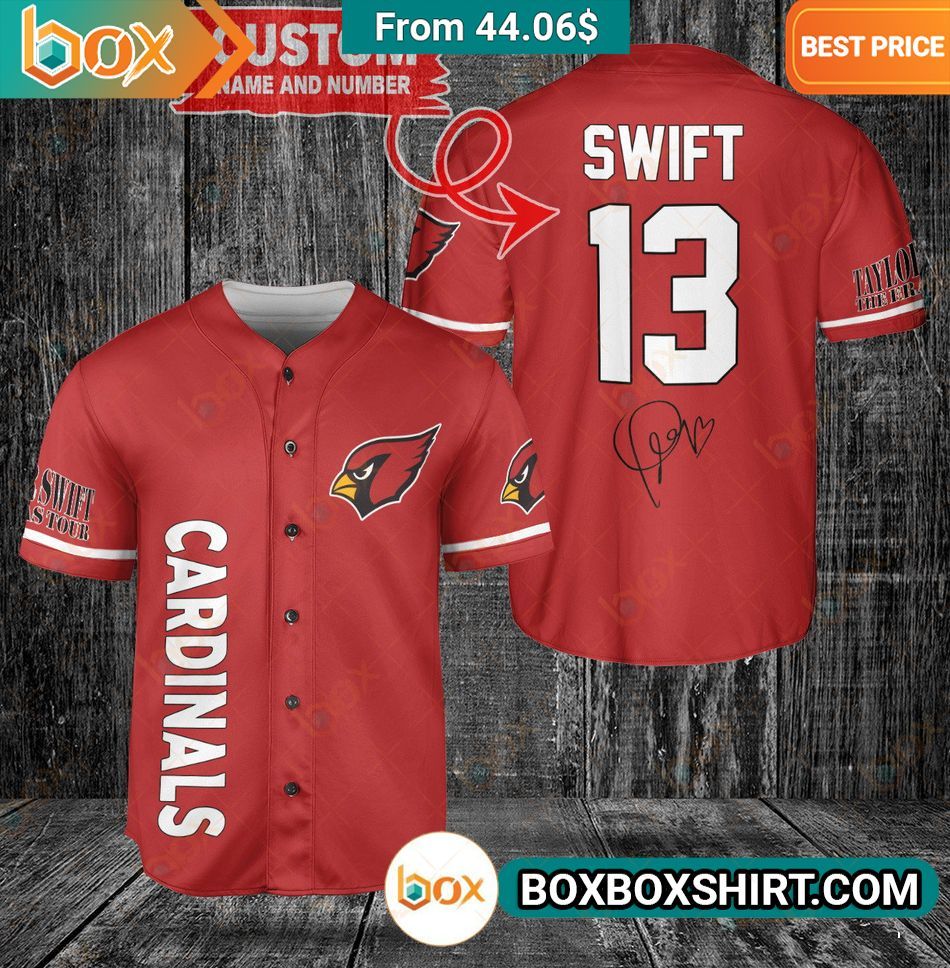 Arizona Cardinals Taylor Swift The Era Tour Baseball Jersey Loving click