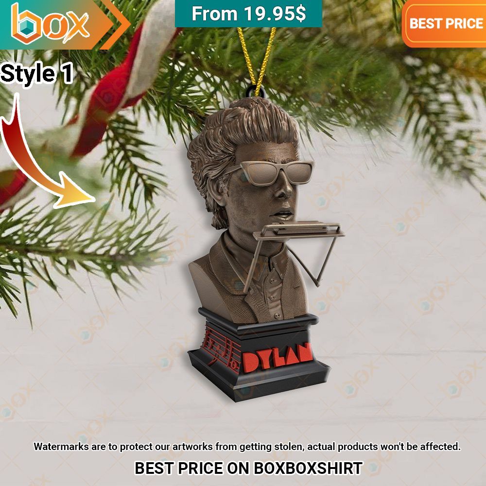Bob Dylan Christmas Ornament This picture is worth a thousand words.