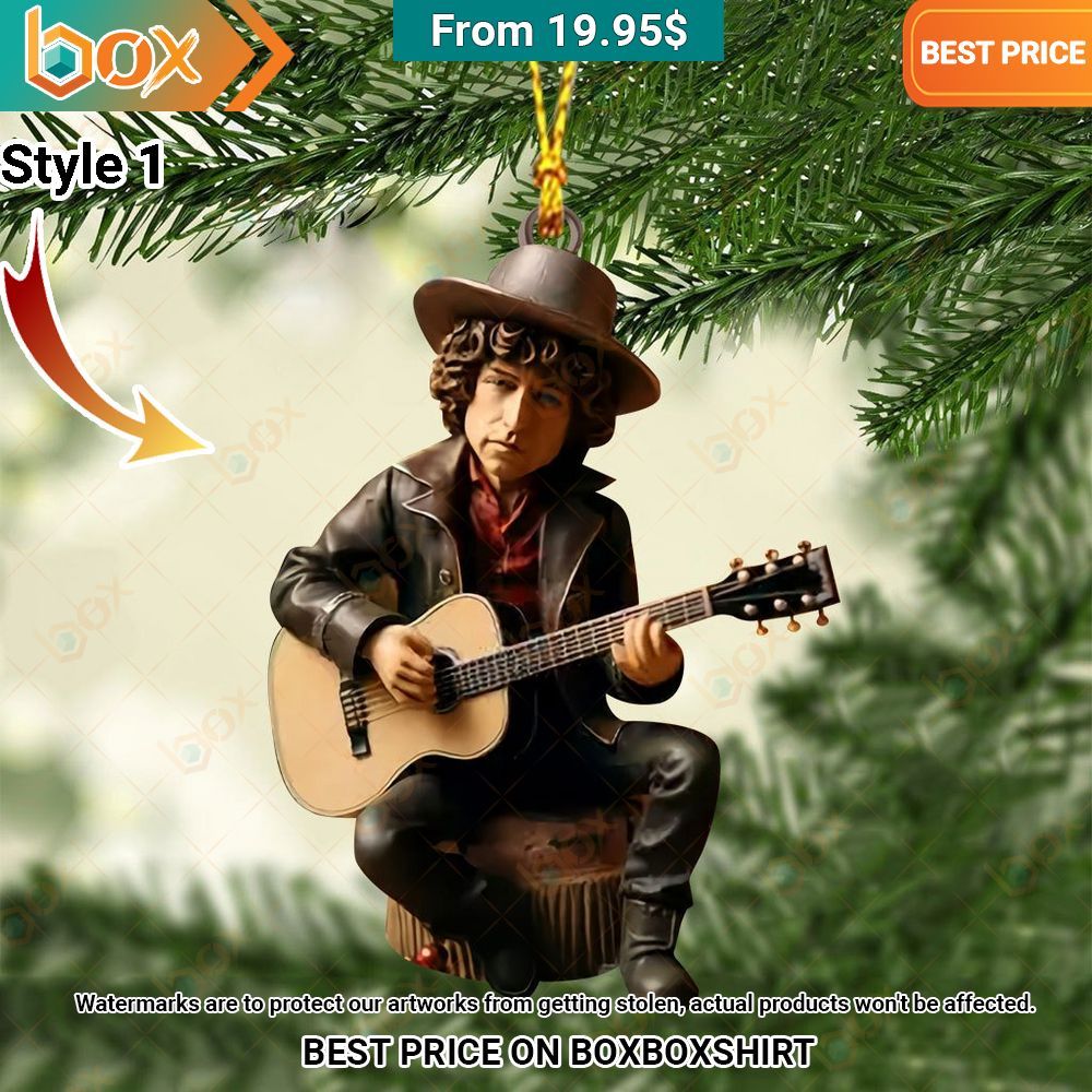 Bob Dylan Ornament Your face is glowing like a red rose