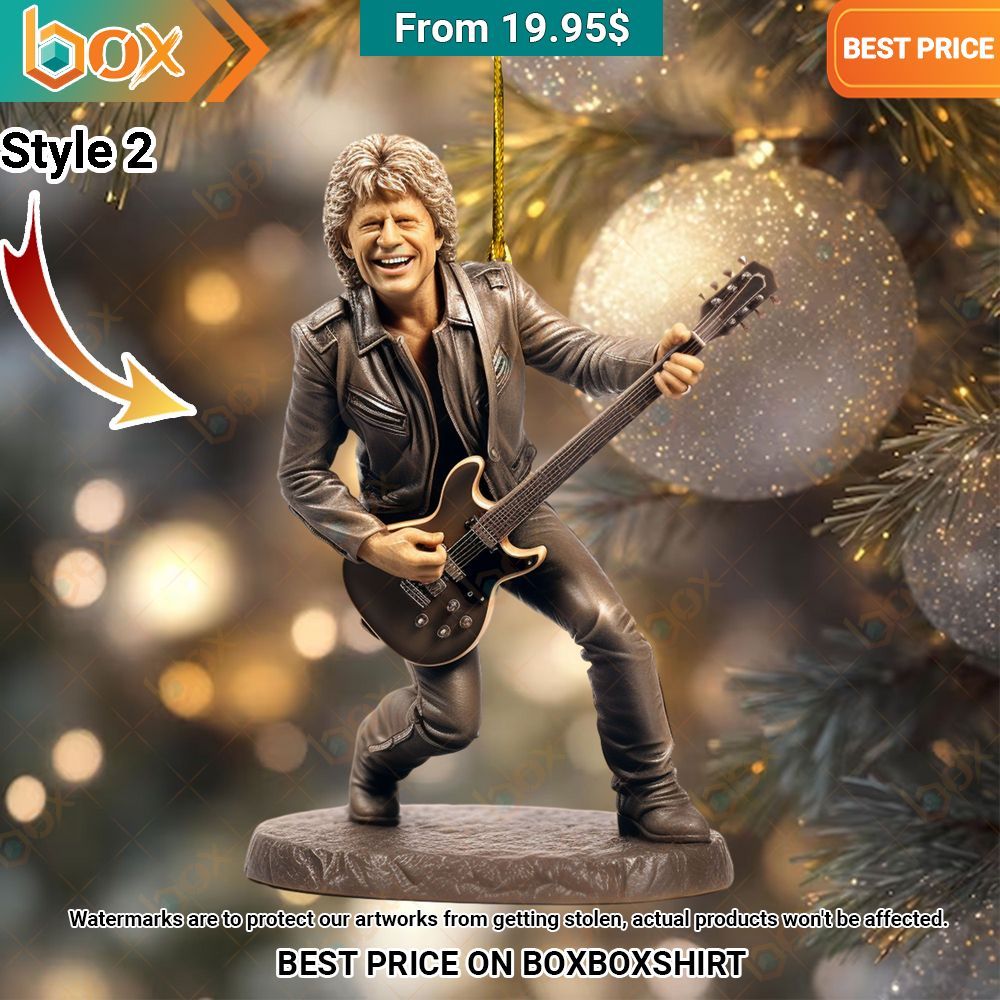 Bon Jovi Merry Christmas Ornament Hundred million dollar smile bro
