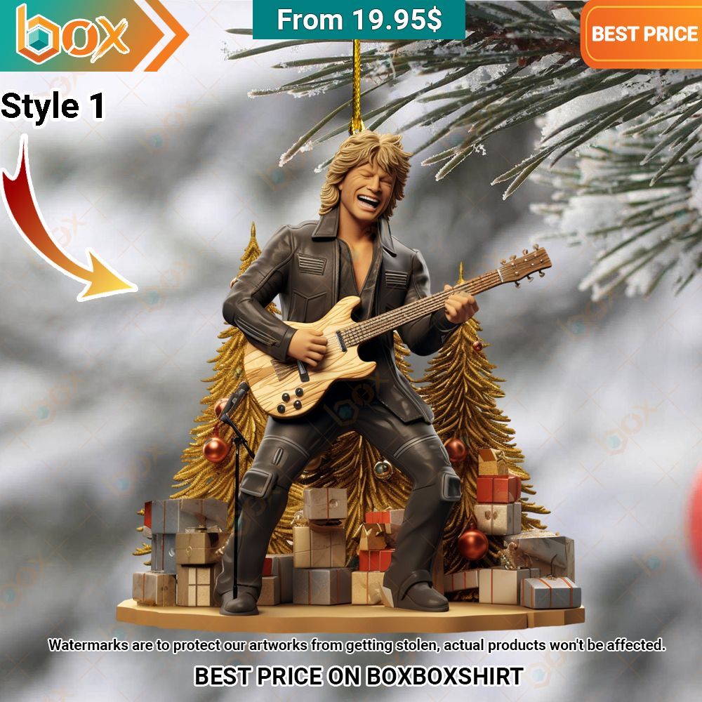 Bon Jovi Merry Christmas Ornament It is more than cute